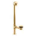 Product Image of Artifacts 1-1/2" Pop-Up Bath Drain For Above- And Through-The-Floor Freestanding Bath Installations (Vibrant Brushed Moderne Brass), K-7159-2MB