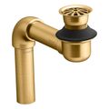 Product Image of Bathroom Sink Offset Drain w/ Open Strainer (Vibrant Brushed Moderne Brass), K-7131-A-2MB