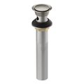 Product Image of Clicker Drain w/ Overflow (Vibrant Brushed Nickel), K-25322-BN