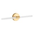 Product Image of Components Two-Light Led Sconce (Brushed Moderne Brass), K-23464-SCLED-2GL