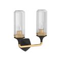 Product Image of Occasion Two-Light Sconce (Black w/ Brass Trim), K-31776-SC02-BML