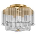 Product Image of Occasion 15" Flush-Mount (Brushed Moderne Brass), K-31780-FM03-2GL