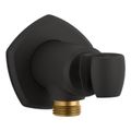 Product Image of Occasion Wall-Mount Handshower Holder w/ Supply Elbow And Check Valve (Matte Black), K-27117-BL