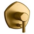 Product Image of Occasion Rite-Temp Valve Trim w/ Push-Button Diverter And Lever Handle (Vibrant Brushed Moderne Brass), K-T27044-4-2MB