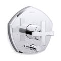 Product Image of Rite-Temp Valve Trim w/ Push-Button Diverter And Cross Handle (Polished Chrome)
