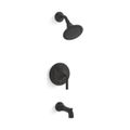 Product Image of Rite-Temp Bath And Shower Trim Kit, 1.75 GPM (Matte Black), K-TS27421-4G-BL