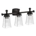 Product Image of Riff Three-Light Sconce (Matte Black), K-31757-SC03-BLL