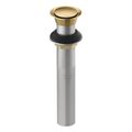Product Image of Clicker Drain Without Overflow (Vibrant Brushed Moderne Brass), K-33151-2MB