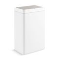 Product Image of 13-Gallon Touchless Stainless Steel Trash Can (Stainless Steel + White), K-23825-STW