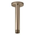 Product Image of Statement 6" Ceiling-Mount Single-Function Rainhead Arm And Flange (Vibrant Brushed Bronze), K-26320-BV