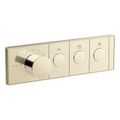 Product Image of Anthem Three-Outlet Recessed Mechanical Thermostatic Valve Control (Vibrant French Gold), K-26347-9-AF