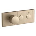 Product Image of Anthem Two-Outlet Recessed Mechanical Thermostatic Valve Control (Vibrant Brushed Bronze), K-26346-9-BV