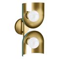Product Image of Jabot Two-Light Sconce (Jade w/Brushed Moderne Brass Accents), K-31783-SC02-6GL