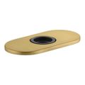 Product Image of 4" Escutcheon Plate For Insight And Kinesis Faucet (Vibrant Brushed Moderne Brass), K-13478-A-2MB