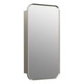 Product Image of Verdera 15" X 30" Rectangular Framed Medicine Cabinet (Brushed Nickel), K-35569-BNL