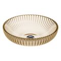 Product Image of Salute 15" Round Vessel Bathroom Sink, No Overflow (Translucent Sandalwood), K-28824-TG7