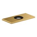 Product Image of 4" Escutcheon Plate For Insight And Kinesis Faucet (Vibrant Brushed Moderne Brass), K-13478-B-2MB