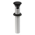 Product Image of Clicker Drain w/ Overflow (Matte Black), K-25322-BL