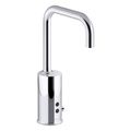 Product Image of Gooseneck Touchless Single-Hole Lavatory Faucet w/ Insight Sensor Technology And Temperature Mixer, Dc-Powered, Less Drain, 0.35 Gpm (Polished Chrome), K-13472-SATA-CP