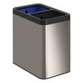 Product Image of 5-3/4-Gallon Dual-Compartment Open-Top Trash Can (Stainless Steel), K-31315-ST