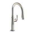 Product Image of Pull-Down Kitchen Sink Faucet w/ Three-Function Sprayhead (Vibrant Polished Nickel), K-28358-SN