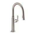 Product Image of Pull-Down Kitchen Sink Faucet w/ Three-Function Sprayhead (Vibrant Stainless), K-28358-VS