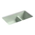Product Image of Iron/Tones Smart Divide 33" Top-/Undermount Double-Bowl Kitchen Sink (Aspen Green), K-6625-42