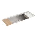 Product Image of Strive 44" Undermount Single-Bowl Workstation Kitchen Sink (Stainless Steel), K-33665-PC-NA