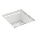 Product Image of Billings 18" Undermount Bar Sink (Matte White), K-33711-CM6