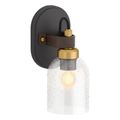 Product Image of Tannage One-Light Sconce (Black w/ Brass Trim), K-38416-SC01-BML