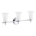 Product Image of Bellera Three-Light Sconce w/ Frosted Shades (Polished Chrome), K-38406-SC03-CPL