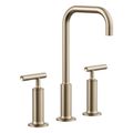 Product Image of Purist Widespread Bathroom Faucet w/ Lever Handles, 1.2 Gpm (Vibrant Brushed Bronze), K-14408-4-BV