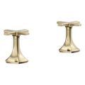Product Image of Occasion Cross Bathroom Faucet Handles (Vibrant French Gold), K-27010-3-AF