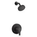 Product Image of Elate Rite-Temp Shower Trim Kit w/ Push-Button Diverter, 1.5 Gpm (Matte Black), K-T35326-4H-BL