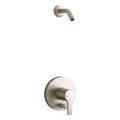 Product Image of Elate Rite-Temp Shower Trim Kit w/ Push-Button Diverter, Without Showerhead (Vibrant Brushed Nickel), K-TLS35326-4-BN