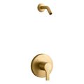 Product Image of Elate Rite-Temp Shower Trim Kit, Without Showerhead (Vibrant Brushed Moderne Brass), K-TLS35321-4-2MB