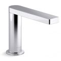 Product Image of Composed Touchless 1-Hole Bathroom Faucet w/ Kinesis Sensor Technology And Temperature Mixture, Ac-powered, 0.5 GPM (Polished Chrome), K-103C37-SANA-CP