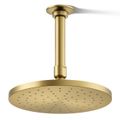 Product Image of Contemporary Round 8" 1-Function Rainhead, 1.75 GPM (Vibrant Brushed Moderne Brass), K-13688-G-2MB