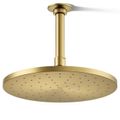 Product Image of Contemporary Round 10" 1-Function Rainhead, 2.5 GPM (Vibrant Brushed Moderne Brass), K-13689-2MB