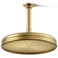 Product Image of Traditional 10" 1-Function Rainhead, 2.5 GPM (Vibrant Brushed Moderne Brass), K-13693-2MB