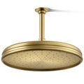 Product Image of Traditional 12" 1-Function Rainhead, 2.5 GPM (Vibrant Brushed Moderne Brass), K-13694-2MB