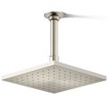 Product Image of Contemporary Square 8" 1-Function Rainhead, 2.5 GPM (Vibrant Brushed Nickel), K-13695-BN
