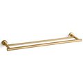 Product Image of Purist 24" Double Towel Bar (Vibrant Brushed Moderne Brass), K-14375-2MB