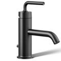 Product Image of Purist Single-handle Bathroom Sink Faucet w/ Straight Lever Handle, 1.2 GPM (Matte Black), K-14402-4A-BL