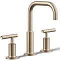 Product Image of Purist Widespread Bathroom Sink Faucet w/ Lever Handles, 1.2 GPM (Vibrant Brushed Bronze), K-14406-4-BV