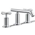 Product Image of Purist Widespread Bathroom Sink Faucet w/ Cross Handles, 1.2 GPM (Polished Chrome), K-14410-3-CP