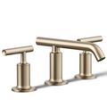 Product Image of Purist Widespread Bathroom Sink Faucet w/ Lever Handles, 1.2 GPM (Vibrant Brushed Bronze), K-14410-4-BV
