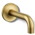 Product Image of Purist Wall Mount Bath Spout (Vibrant Brushed Moderne Brass), K-14427-2MB