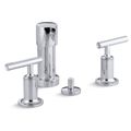 Product Image of Purist Vertical Spray Bidet Faucet w/ Lever Handles (Polished Chrome), K-14431-4-CP