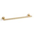 Product Image of Purist 18" Towel Bar (Vibrant Brushed Moderne Brass), K-14435-2MB